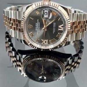 ROLEX | DATEJUST 36 | 126231-0023 | 鑲鑽石板灰色錶面