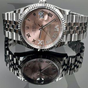 Rolex Datejust 36 | 126234-0031 | Pink set with diamonds