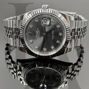 Rolex Datejust 41 | 126334-0006 | 鑲鑽灰色