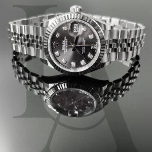 Rolex Lady Datejust | 279174-0015 | 灰色鑲鑽錶面