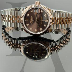 ROLEX | Datejust 31 | 278271-0028 | Chocolate set with diamonds