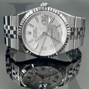 Rolex Land-Dweller 40 | 127334-0001 | 醇白色蜂巢圖案